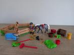 Playmobil manege paarden omheining city, Kinderen en Baby's, Speelgoed | Playmobil, Complete set, Gebruikt, Ophalen of Verzenden