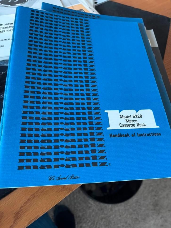 Handleidingen Marantz, Audio, Tv en Foto, Overige Audio, Tv en Foto, Gebruikt, Ophalen of Verzenden