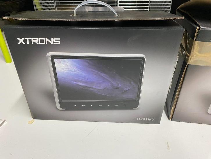 auto DVD speler met twee schermen voor achterbank auto, Audio, Tv en Foto, DVD spelers, Ophalen