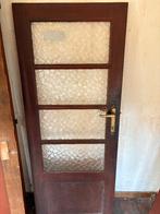 Porte ancienne avec verre martelé, Antiquités & Art, Enlèvement