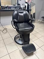 Kappersstoel, Huis en Inrichting, Ophalen, Gebruikt, Zwart, Leer