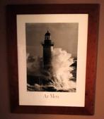 Poster encadré « AR Men » photo noir et blanc, Maison & Meubles, 75 cm ou plus, Comme neuf, 50 à 75 cm, Enlèvement