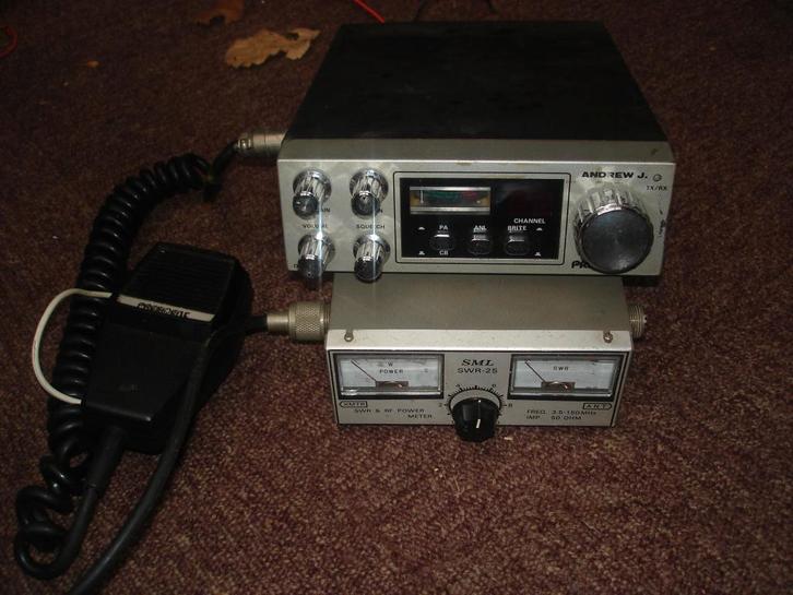 CB-President Andrew J. 40 kanalen &SML swr-25vermogensmeter', Télécoms, Émetteurs & Récepteurs, Utilisé, Émetteur et Récepteur