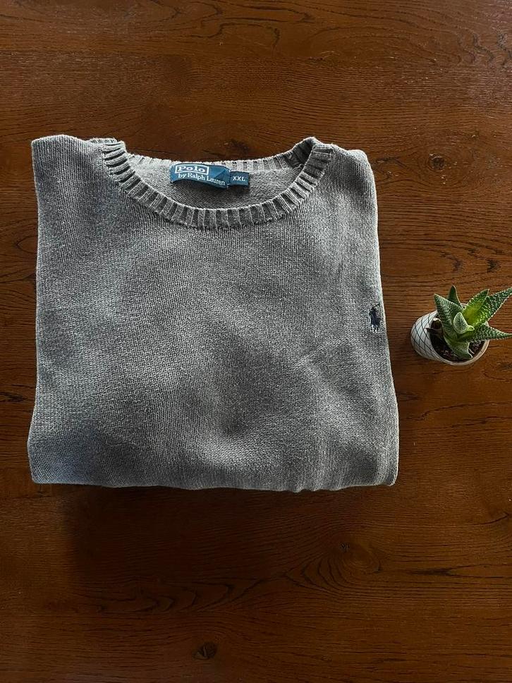 Ralph Lauren trui, Kleding | Heren, Truien en Vesten, Zo goed als nieuw, Overige maten, Grijs, Ophalen of Verzenden