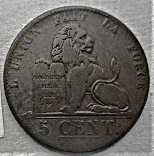 Valuta België 5 centimes 1837 Leopold I, Postzegels en Munten, Munten | Europa | Niet-Euromunten, Losse munt, België, Verzenden