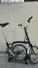 Brompton M3R zwart bagagerek met 3 versnellingen perfect, Ophalen, Brompton, 14 tot 16 inch, Versnellingen