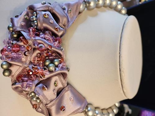 collier de perles Swarovski 100 euros sans service de messag, Bijoux, Sacs & Beauté, Colliers, Comme neuf, Gris, Avec strass, Réglable