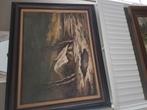 Schilderij van schilder j.v.d.linden, Antiek en Kunst, Ophalen of Verzenden