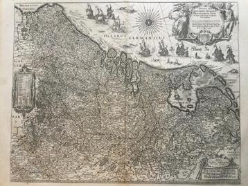W Blaeu, België/Nederland 1608/1630, groot formaat. ZELDZAAM