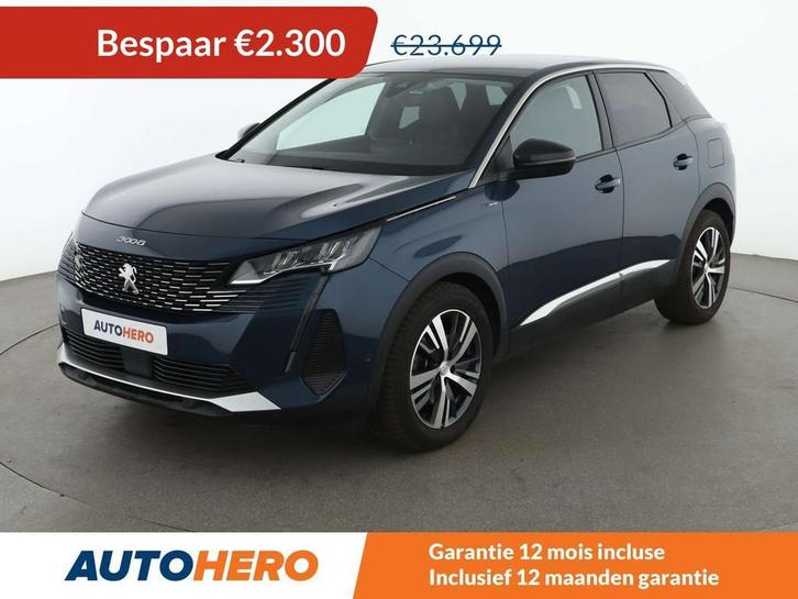 Peugeot 3008 1.6 Hybrid Allure Pack (bj 2022, automaat), Auto's, Peugeot, Te koop, 360° camera, ABS, Achteruitrijcamera, Airbags