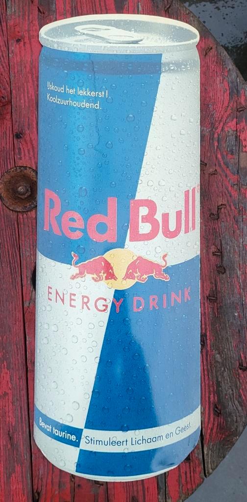 Red Bull metalen publiciteitsbord, Verzamelen, Overige Verzamelen, Zo goed als nieuw, Ophalen of Verzenden