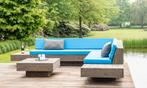 Solden 50% korting: loungebank met kussens, Tuin en Terras, Bank, Steigerhout, Ophalen of Verzenden, Zo goed als nieuw