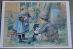 Oude prentkaart: Ot en Sien, Verzamelen, Ophalen of Verzenden, Gebruikt, Kind, Prent
