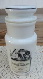 Vintage pot, zwarte afbeelding & tekst: Crack Prize Boxes, Enlèvement ou Envoi