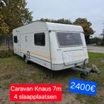 Caravan Knaus papieren slaapkamer Badkamer camping werfkeet, Caravans en Kamperen, Uitbouw voortent, Rondzit, Omvormbare zithoek
