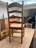8 eiken stoelen/tafel verkocht, Antiek en Kunst, Ophalen
