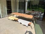 Wunder design tuintafel, Tuin en Terras, Tuintafels, Ophalen, Gebruikt, Rechthoekig, Hout