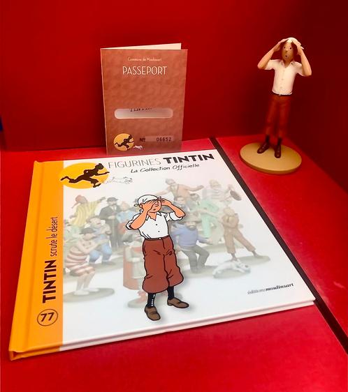 FIGURE TINTIN À LA RECHERCHE DU DÉSERT HERGÉ MOULINSART, Collections, Personnages de BD, Neuf, Statue ou Figurine, Tintin, Enlèvement ou Envoi