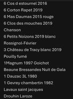 Liste de vins à vendre, Collections, Vins, Enlèvement