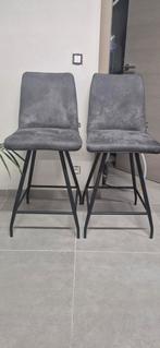 Tabourets de bar H&H, 90 cm ou plus, 2 tabourets, Enlèvement, Cuir