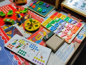 Fisher Price Vintage lot schooltje met héél véél gerief bij beschikbaar voor biedingen