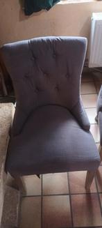 6 prachtige linnenkleurige stoelen, Gebruikt