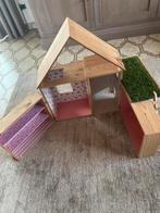 Poppenhuis met popje en meubeltjes, Kinderen en Baby's, Ophalen of Verzenden, Zo goed als nieuw, Poppenhuis