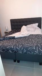 Bedbank en matras, Huis en Inrichting, Ophalen, Grijs, 200 cm, 160 cm