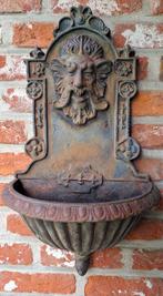 Gietijzeren muur plantenbak - tuinornament, Tuin en Terras, Overige materialen, Gebruikt, Minder dan 60 cm, Ophalen of Verzenden