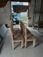 Massief houten stoelen, Gebruikt, Hout, Ophalen, Massief ruwhout