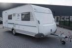 Nette 6pers.Knaus met voortent, fietsrek, stapelbed, 2p bed, Caravans en Kamperen, Treinzit, Bedrijf, Knaus, Dwars-stapelbed