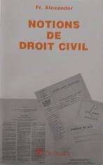 Notions de droit civil, Livres, Livres scolaires, Neuf, Enlèvement ou Envoi, Secondaire, Autres matières