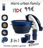 Micro urban family set Nieuw tupperware, Maison & Meubles, Cuisine| Tupperware, Enlèvement ou Envoi, Neuf