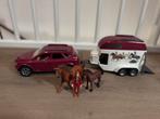 Schleich Auto met Trailer 42535, Kinderen en Baby's, Ophalen of Verzenden, Gebruikt, Jongen of Meisje