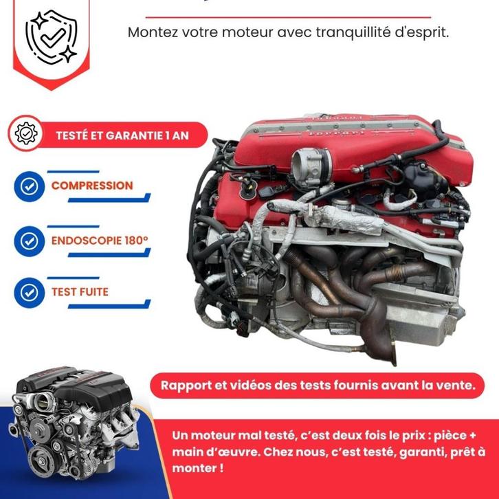 Ferrari gtc4 lusso 6.3 v12 690 pk complete motor, Auto-onderdelen, Motor en Toebehoren, Overige automerken, Ferrari, Nieuw, Ophalen of Verzenden