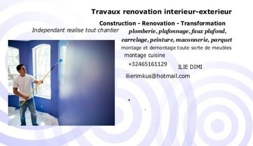 Travaux renovation, Offres d'emploi, Emplois | Bâtiment, À partir de 10 ans