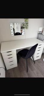 IKEA bureau wit, Huis en Inrichting, Bureaus, Ophalen, Zo goed als nieuw, Bureau