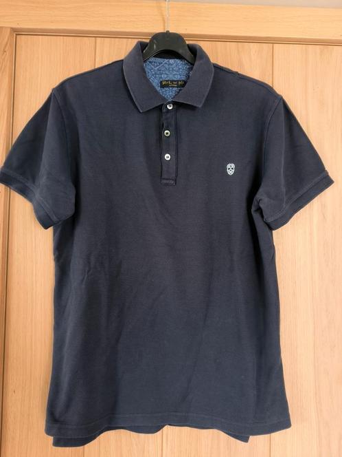 Donker blauwe polo, black and gold, mt xl., Kleding | Heren, Polo's, Gedragen, Maat 56/58 (XL), Blauw, Ophalen of Verzenden