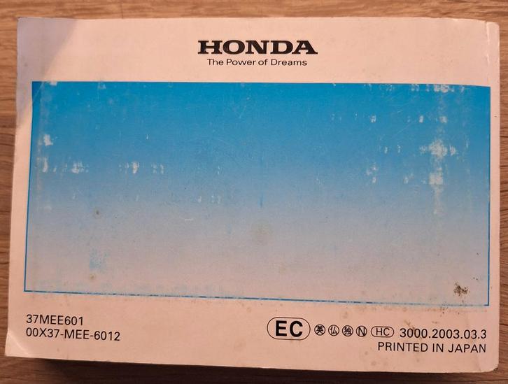 Manuel d'utilisation de la Honda CBR600RR authentique, Motos, Modes d'emploi & Notices d'utilisation, Honda, Enlèvement ou Envoi