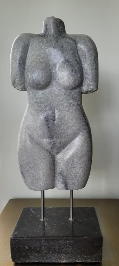 Roy de Jong, marmeren beeld "Nude", Antiquités & Art, Art | Sculptures & Bois, Enlèvement ou Envoi