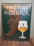 Metaal Reclamebord - Straffe Hendrik Brugse Tripel -, Verzamelen, Biermerken, Ophalen of Verzenden, Zo goed als nieuw, Reclamebord, Plaat of Schild