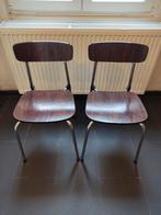 2 vintage Formica stoelen uit de jaren 70., Huis en Inrichting, Ophalen, Gebruikt