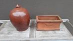 Pots de fleurs en poterie fabriqués en Belgique, Jardin & Terrasse, Comme neuf, Enlèvement ou Envoi, Poterie