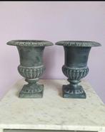 2 gietijzeren vazen, Ophalen, Zo goed als nieuw