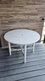 Kwalitatieve plastiek tuintafel met 4 stoelen, Tuin en Terras, Ophalen