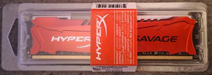 HyperX Fury 8GB DDR3 (1600MHz) - NIEUW in verpakking!, Computers en Software, RAM geheugen, Nieuw, Desktop, 8 GB, DDR3, Ophalen