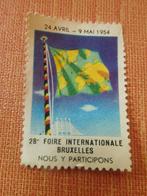 Reclamesticker 28e Internationale Beurs van Brussel, Verzamelen, Ophalen of Verzenden