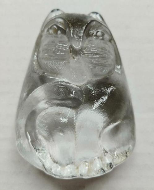 Presse-papier Chat en cristal de glace design scandinave Vin, Antiquités & Art, Antiquités | Verre & Cristal, Enlèvement ou Envoi