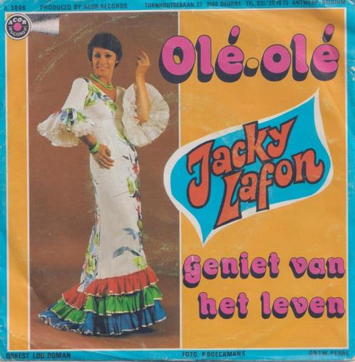 Jacky Lafon – Olé Olé / Geniet van het leven - Single, CD & DVD, Vinyles Singles, Utilisé, Single, En néerlandais, 7 pouces, Enlèvement ou Envoi