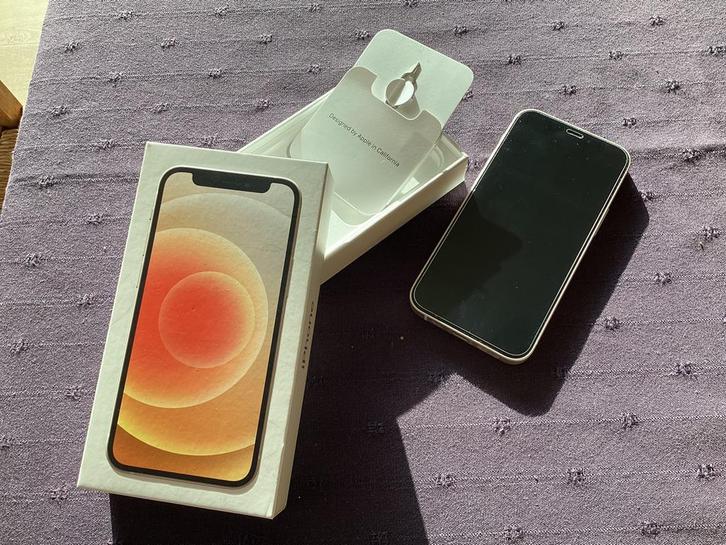 iPhone 12 mini, Telecommunicatie, Mobiele telefoons | Apple iPhone, Zo goed als nieuw, 128 GB, iPhone 12 Mini, Wit, Ophalen of Verzenden